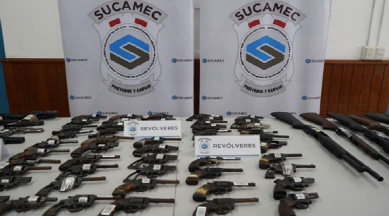 Mininter empadronó 724 armas del total de lo incautado por la Sucamec, gracias a Ley de Amnistía