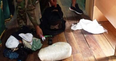 FETID de Amazonas incauta más de 7 kilogramos de cocaína en bus interprovincial durante interdicción terrestre en Utcubamba