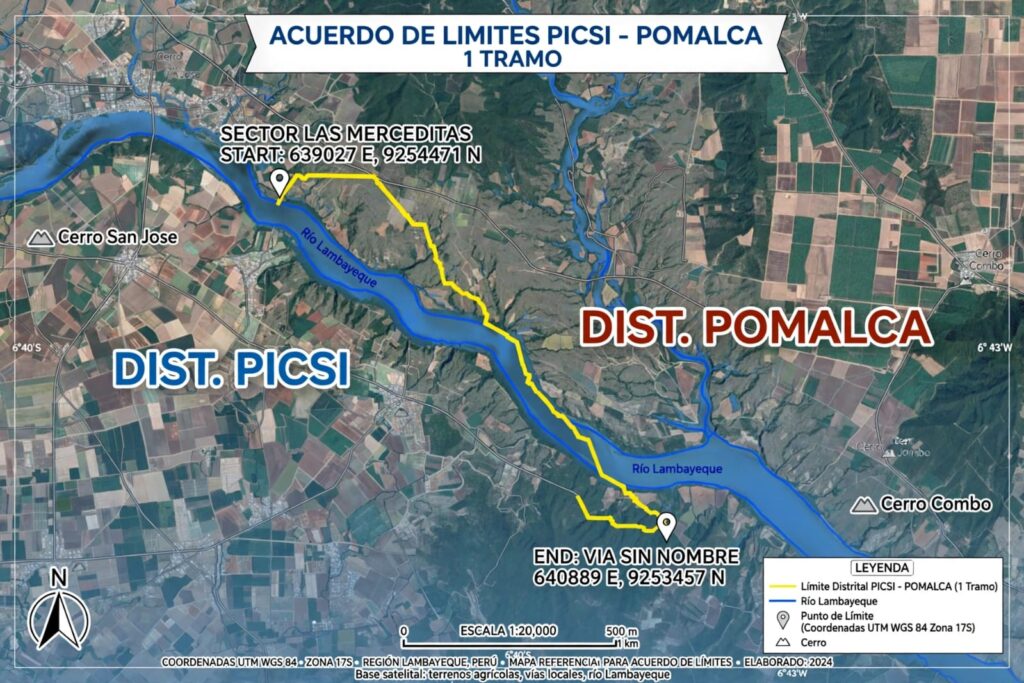 Picsi y Pomalca sellan acuerdo histórico de límites y ponen fin a años de indefinición territorial